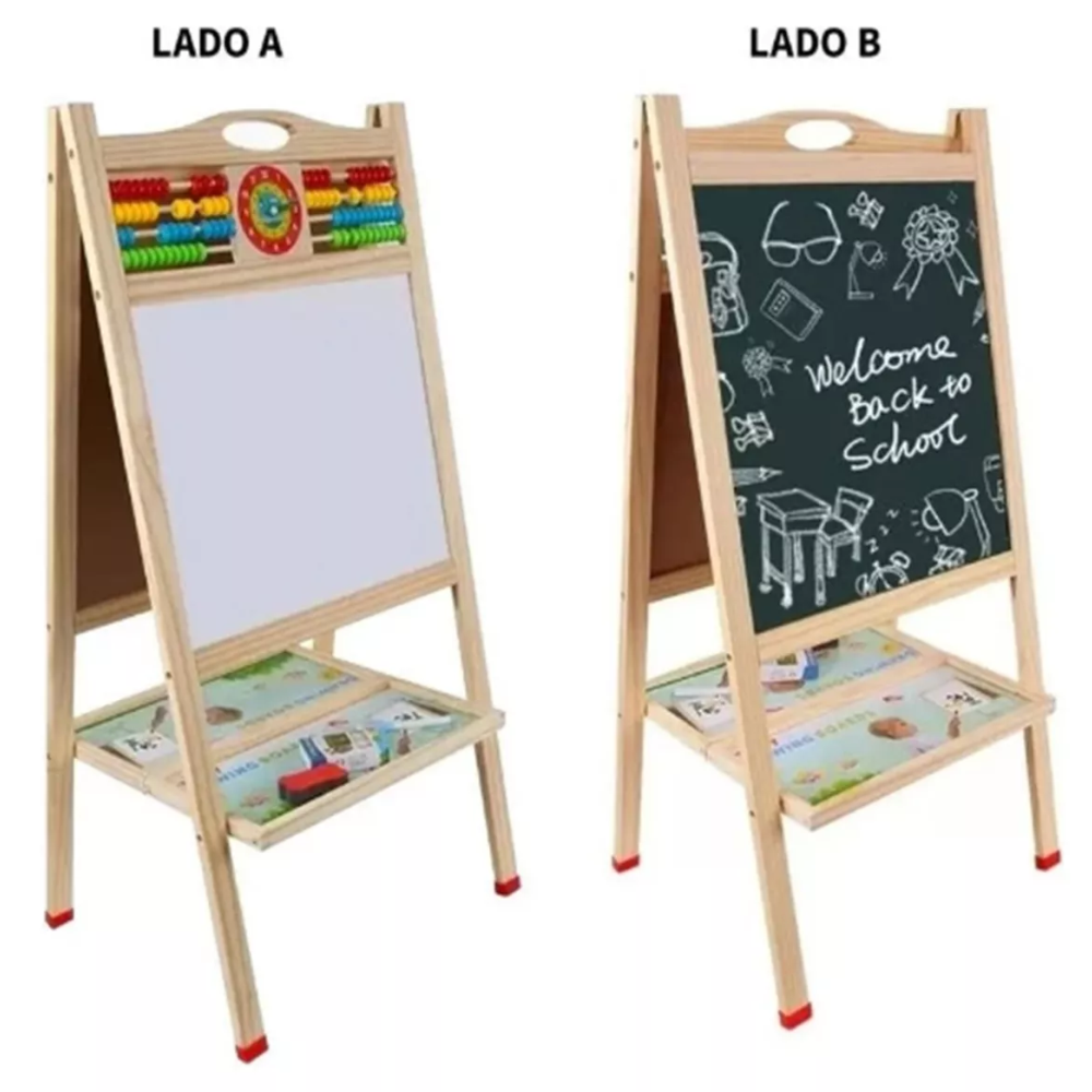 Pizarras Para Niños Pizarra Negra Pizarron Blanco 70x37x30cm