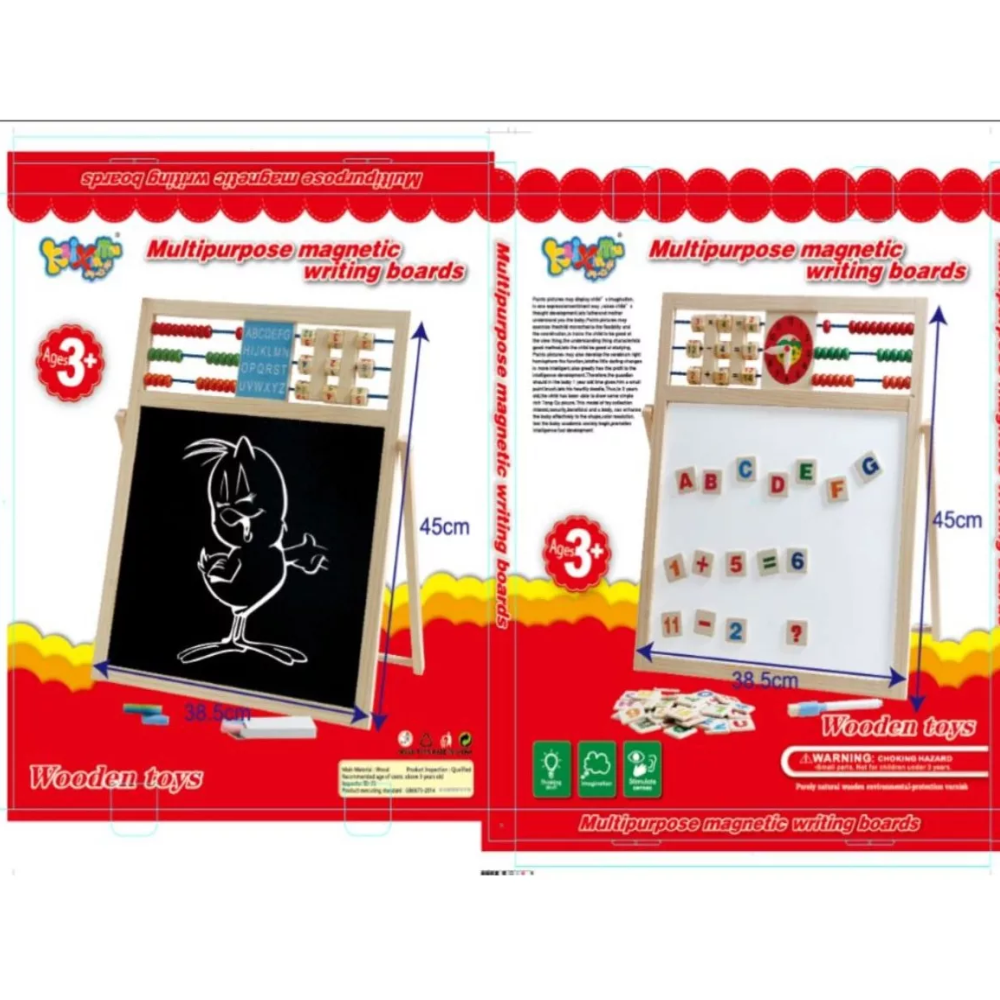 2en1 Pizarras Para Niños Pizarra Negra Pizarron Blanco 45x38