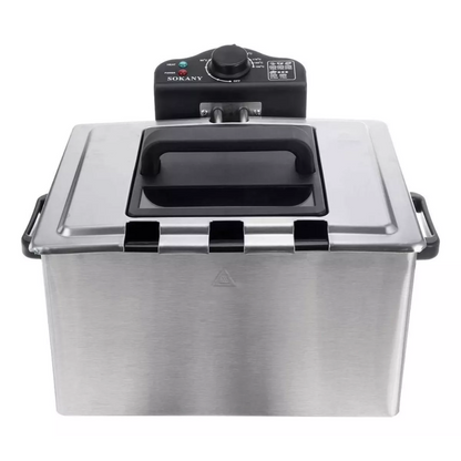 Freidora Electrica 5l Acero Inoxidable Sokany 220v 2000w