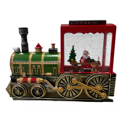 Tren De Navidad Luces Musica Adorno Navideño Usb 28x19x10cm