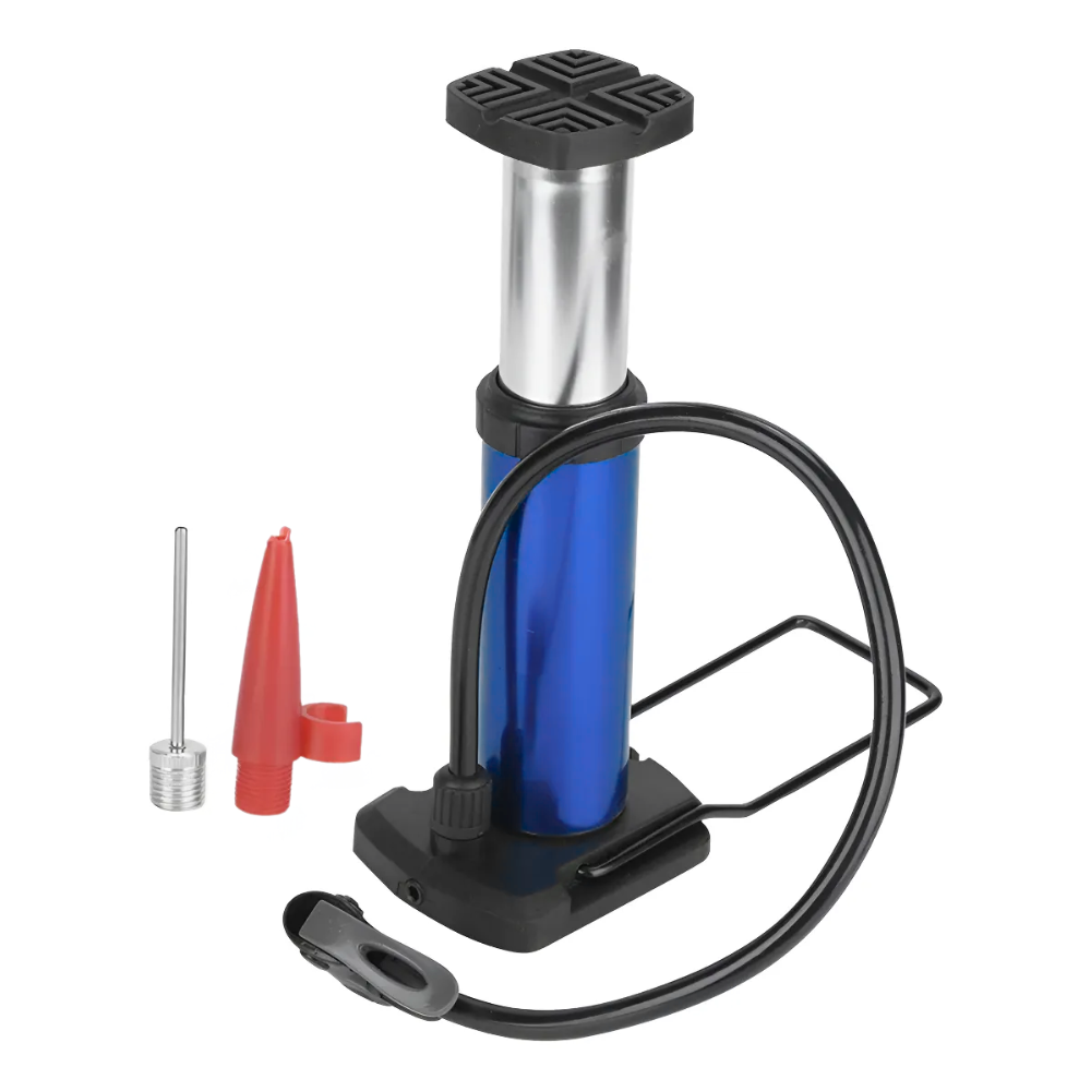 Bombin De Pie Bombin Bicicleta Inflador Pelotas Aguja Bombin