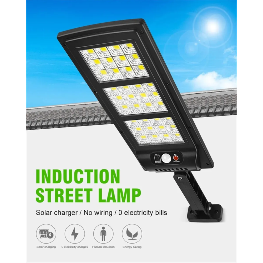 Foco Led Exterior Solar Luz Led Reflector 144 Cob + Control