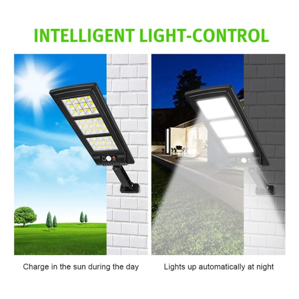 Foco Led Exterior Solar Luz Led Reflector 144 Cob + Control