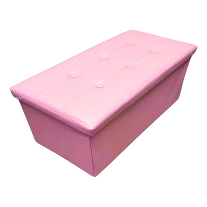 Banqueta Baul Puff Baul Organizador Puff Sillon 76x38cm