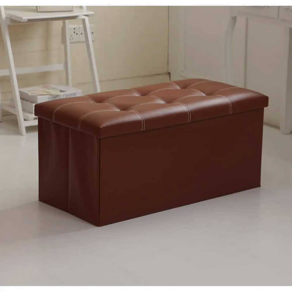 Banqueta Baul Puff Baul Organizador Puff Sillon 76x38cm