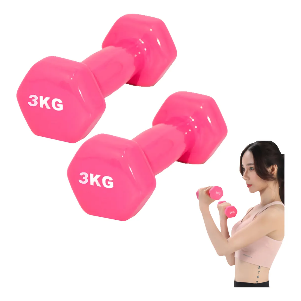 Set Mancuernas 3kg Kit De Mancuernas Set De Pesas 3kg