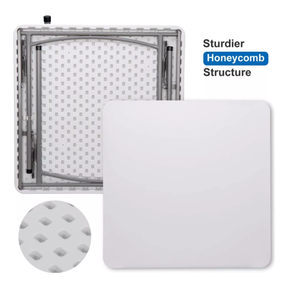 Mesa Plegable Portatil Mesa Camping Mesa Picnic 86x86x73cm