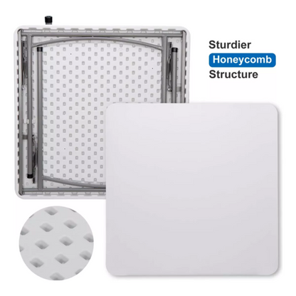 Mesa Plegable Portatil Mesa Camping Mesa Picnic 86x86x73cm