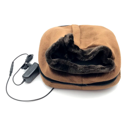 Masajeador Calienta Pies Termico Electrico 2 En 1 Pantufla