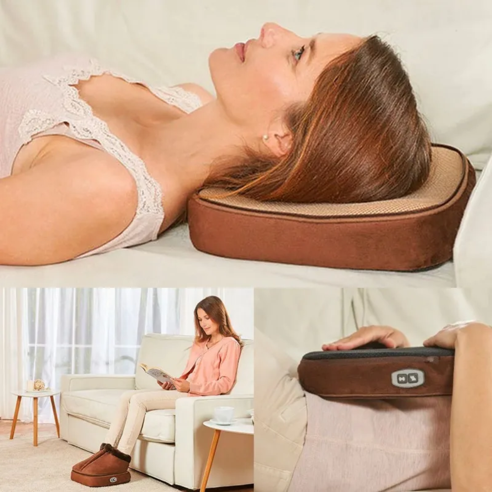 Masajeador Calienta Pies Termico Electrico 2 En 1 Pantufla