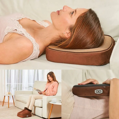 Masajeador Calienta Pies Termico Electrico 2 En 1 Pantufla