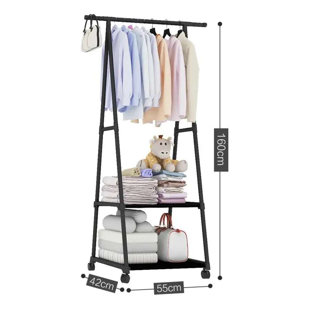 Rack Organizador Ropa Perchero Colgador Ropa Rack 160x42x55