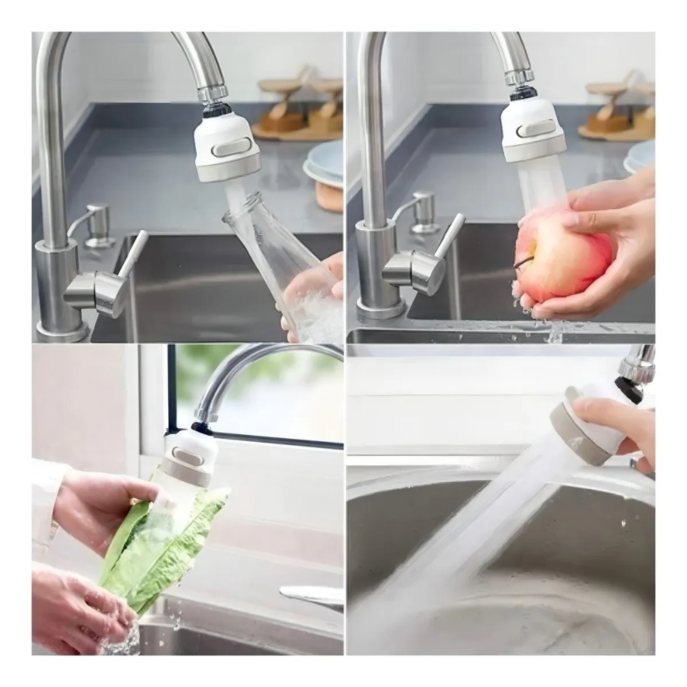 Grifo Cabezal Llave Lavaplatos Giratorio Regula Ahorro Agua