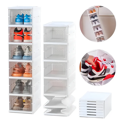 6 Cajas Organizadoras Zapatos Zapatero Zapatera Plegable