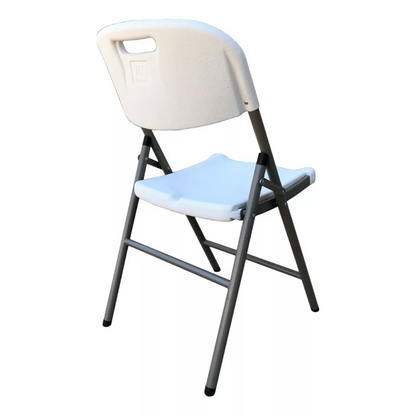 Silla Plegable De Plastico Metal Camping Jardín Terrazas