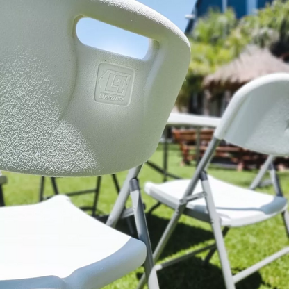 Silla Plegable De Plastico Metal Camping Jardín Terrazas