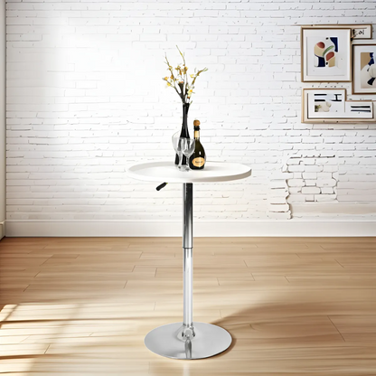 Mesa De Bar Redonda Mesa Bar Mesa Altura Regulable 90x60cm