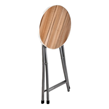 Silla Plegable Silla Piso Bar Taburete Metal Madera 45x30cm