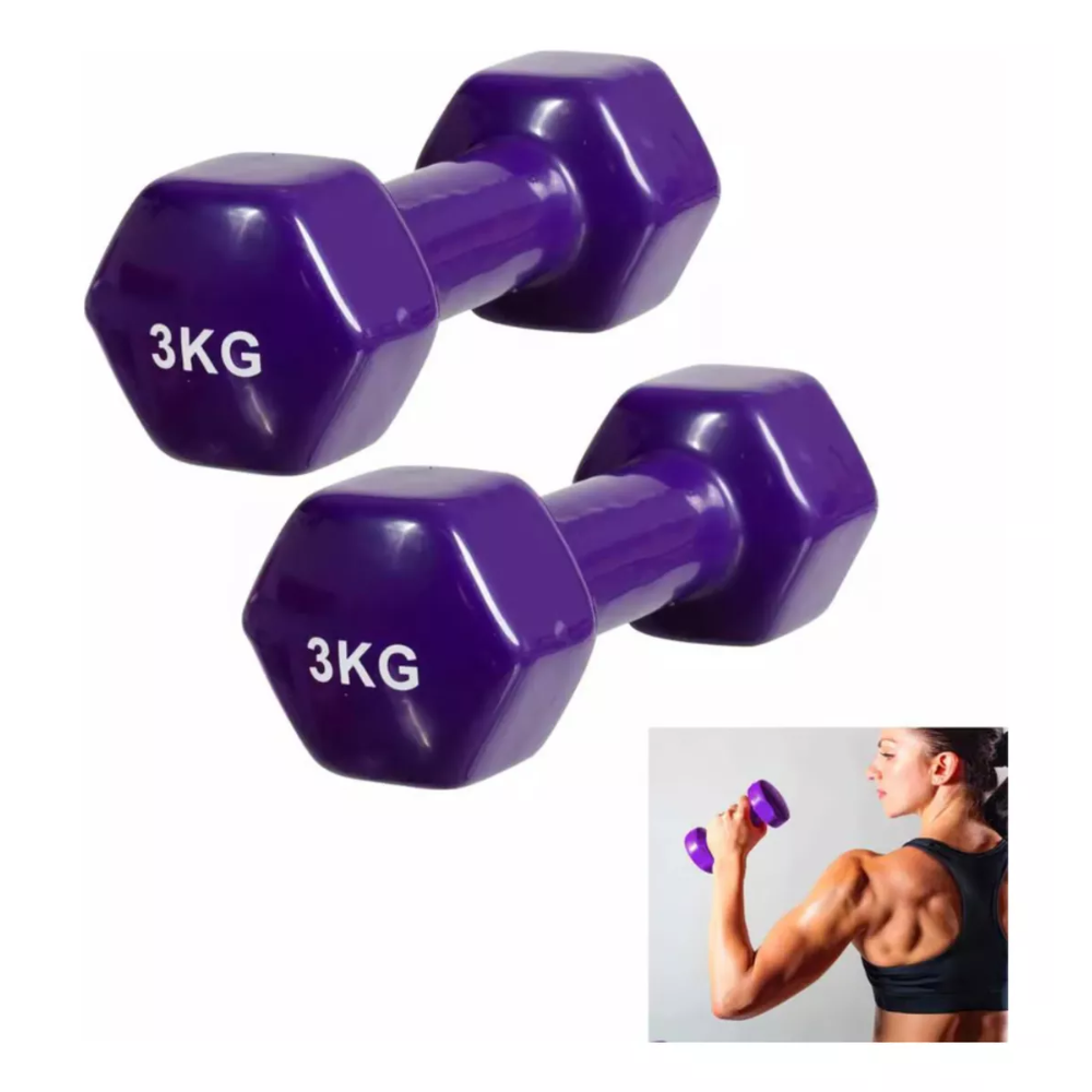 Set Mancuernas 3kg Kit De Mancuernas Set De Pesas 3kg