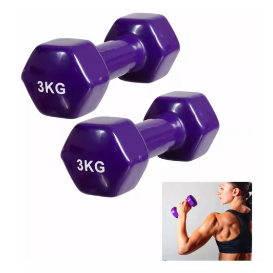 Set Mancuernas 3kg Kit De Mancuernas Set De Pesas 3kg