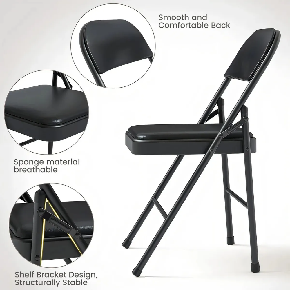 Silla Plegable De Plastico Metal Silla Jardin Terrazas