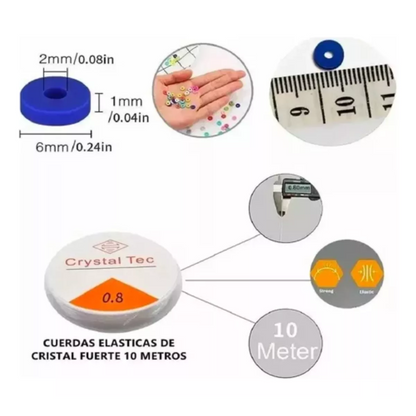 Set De Cuentas Y Letras Kit Mostacillas Para Hacer Pulseras