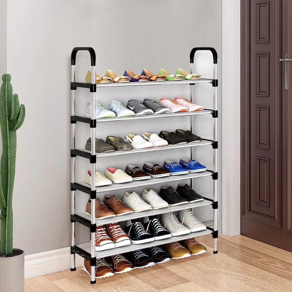 Organizador De Zapatos Estante Metalico Zapatero 6 Niveles