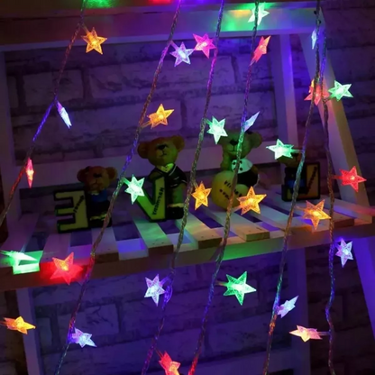 Guirnalda Estrellas Led Decoracion A Pila Aa 3mts