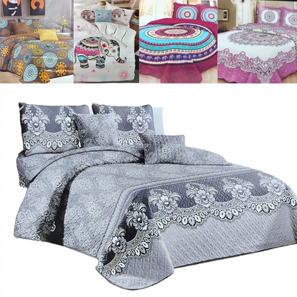 Cubrecama Quilt Cobertor De Verano Liviano 2.5pza Con Fundas