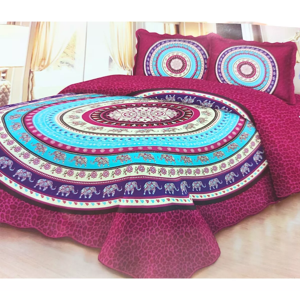 Cubrecama Quilt Cobertor De Verano Liviano 2.5pza Con Fundas