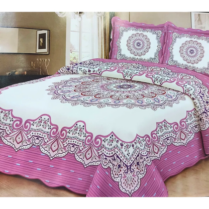 Cubrecama Quilt Cobertor De Verano Liviano 2.5pza Con Fundas