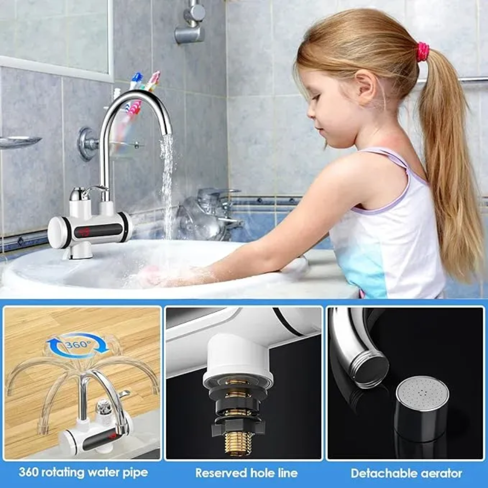 Grifo Agua Caliente Lavaplatos Llave Calentador De Agua