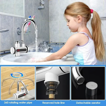 Grifo Agua Caliente Lavaplatos Llave Calentador De Agua
