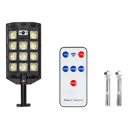 Foco Led Solar Farol Con Sensor Movimiento Y Control Remoto
