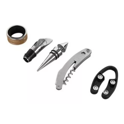 Set Descorchado Vino Sacacorcho Vino Estuche Set 5piezas