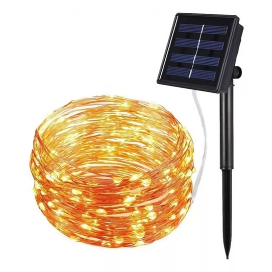 Luces Navidad Solar Guirnaldas Luces Hada Solares 100l 12m