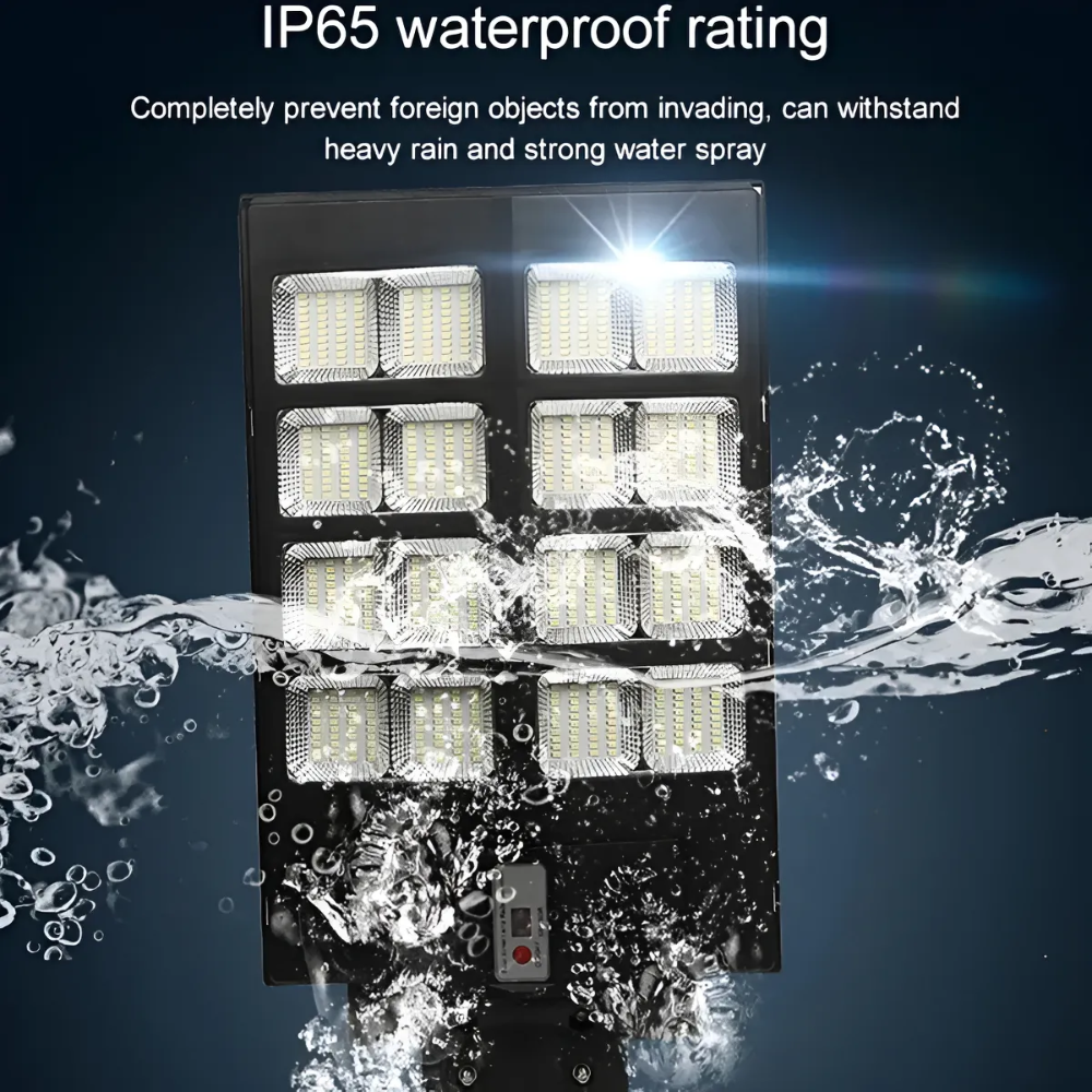 Foco Led Solar Exterior Poste 800w Con Sensor De Movimiento