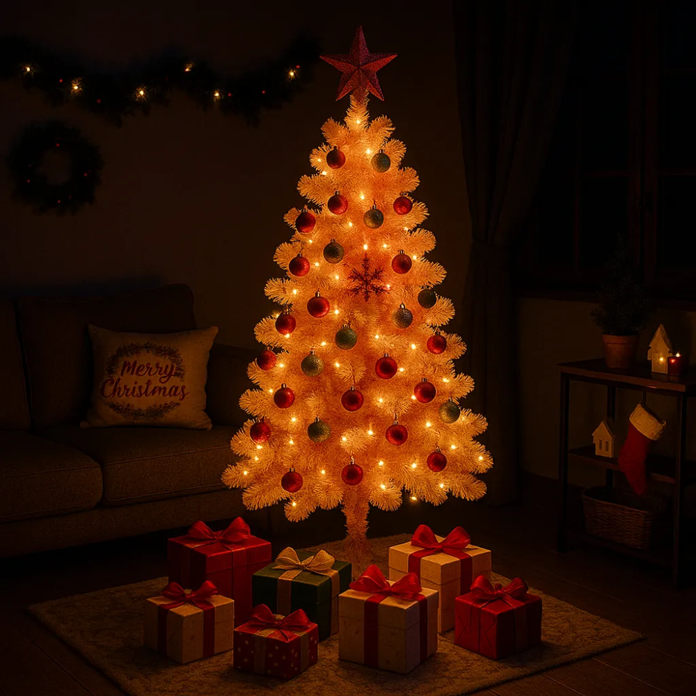 Arbol De Navidad 150cm Artificial Pino Pascua Arbol Nevado