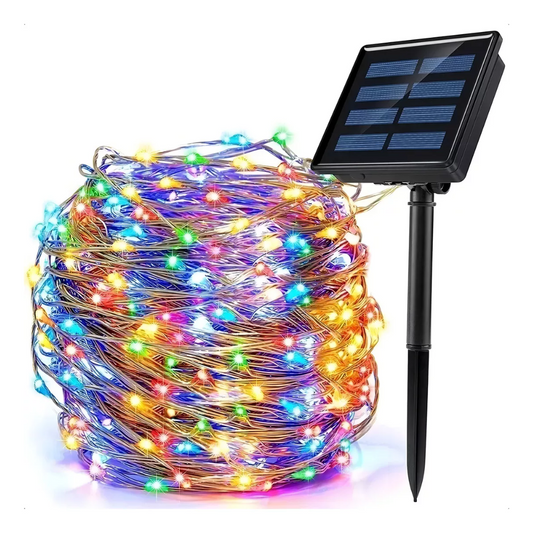 Luces Hada Luces Multicolor Navidad Solar 10m