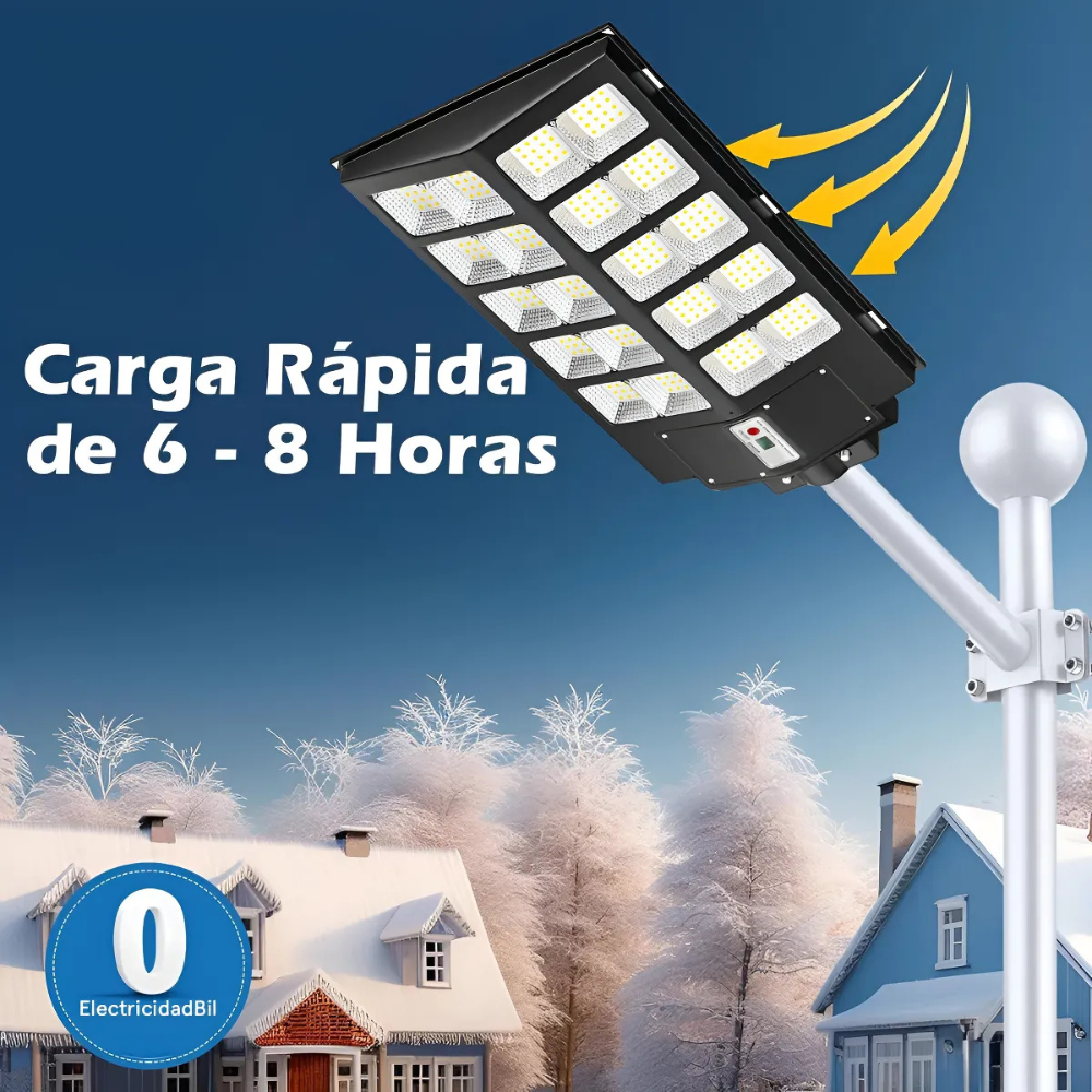 Reflector Led Solar Exterior Farol Alumbrado Publico 1000w