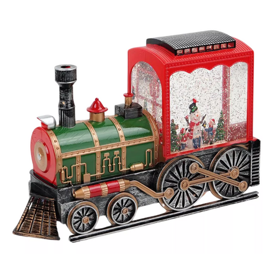 Tren De Navidad Luces Musica Adorno Navideño Usb 28x19x10cm