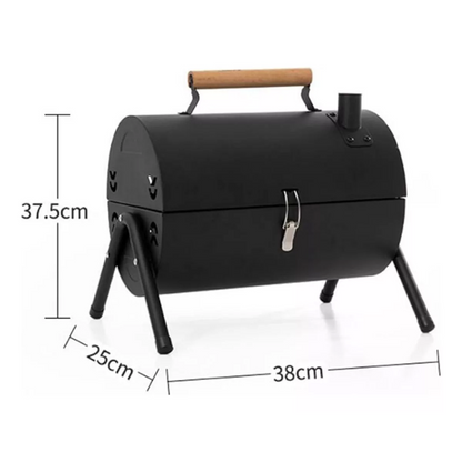 Parrilla De Carbon Plegable Portatil Cilindro Bbq Barbacoa