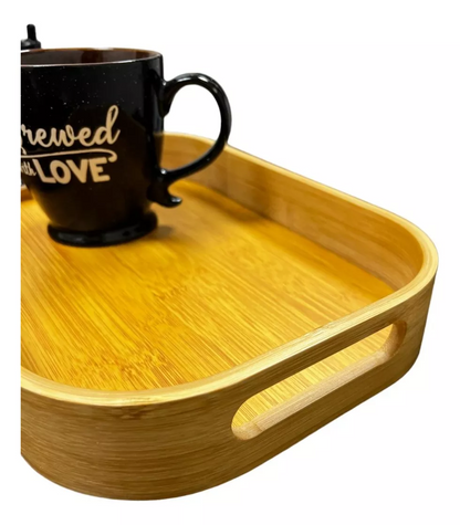 Bandeja Desayuno Bandejas Garzon Bandejas De Madera 33x22cm