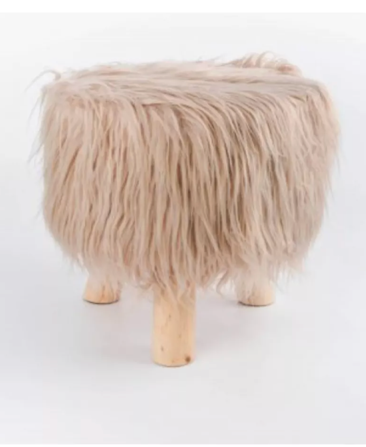 Puff Para Living Sillon Puff Peludo Pouf Peludos 30x30cm