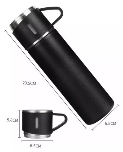 Set Termo Cafe 500 Ml Termos Para Agua Caliente + 3 Tazas