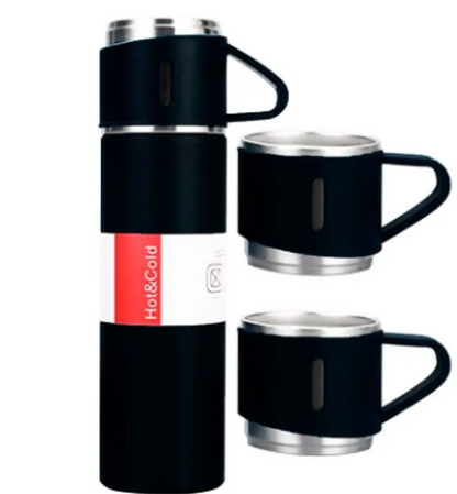 Set Termo Cafe 500 Ml Termos Para Agua Caliente + 3 Tazas