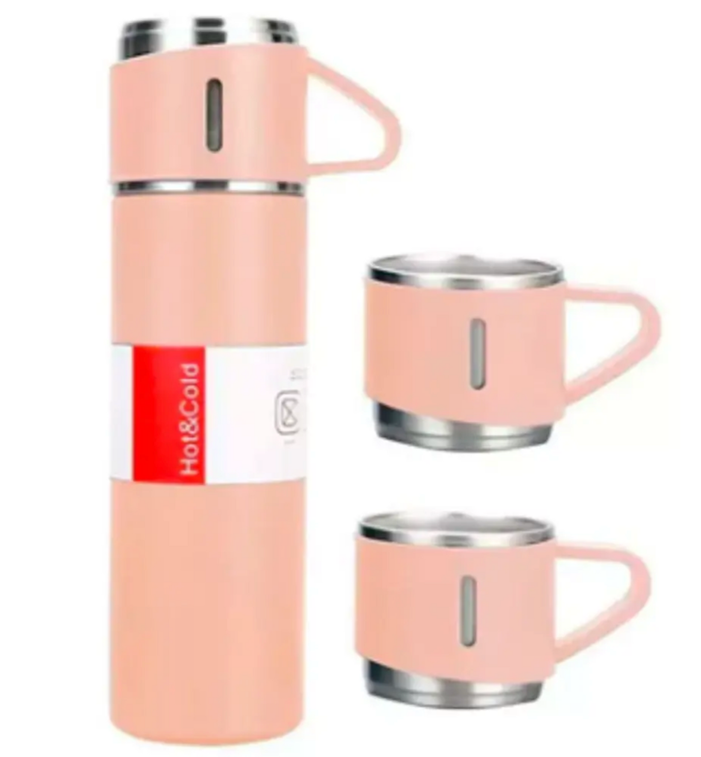 Set Termo Cafe 500 Ml Termos Para Agua Caliente + 3 Tazas