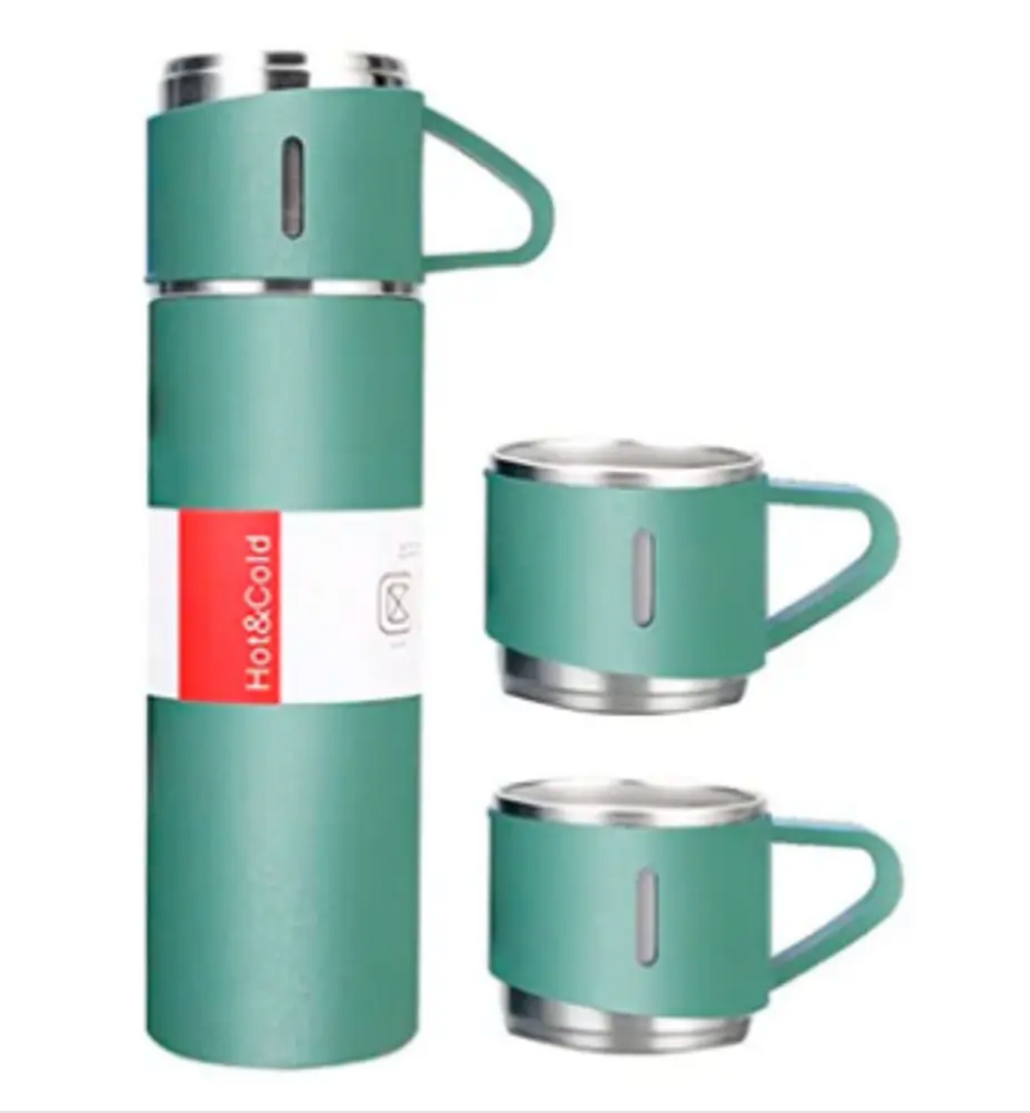 Set Termo Cafe 500 Ml Termos Para Agua Caliente + 3 Tazas