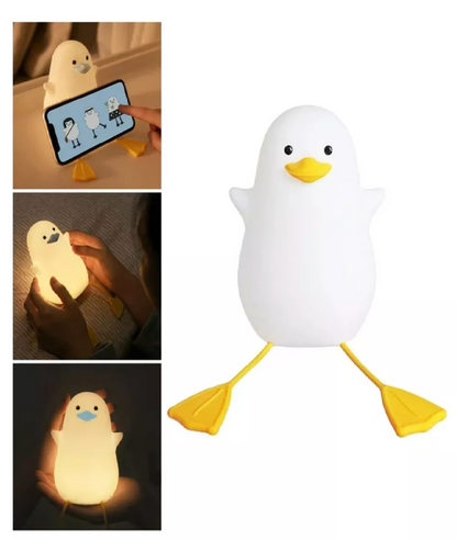 Lampara De Noche Usb Sensor Tactil Lampara Pato Colores