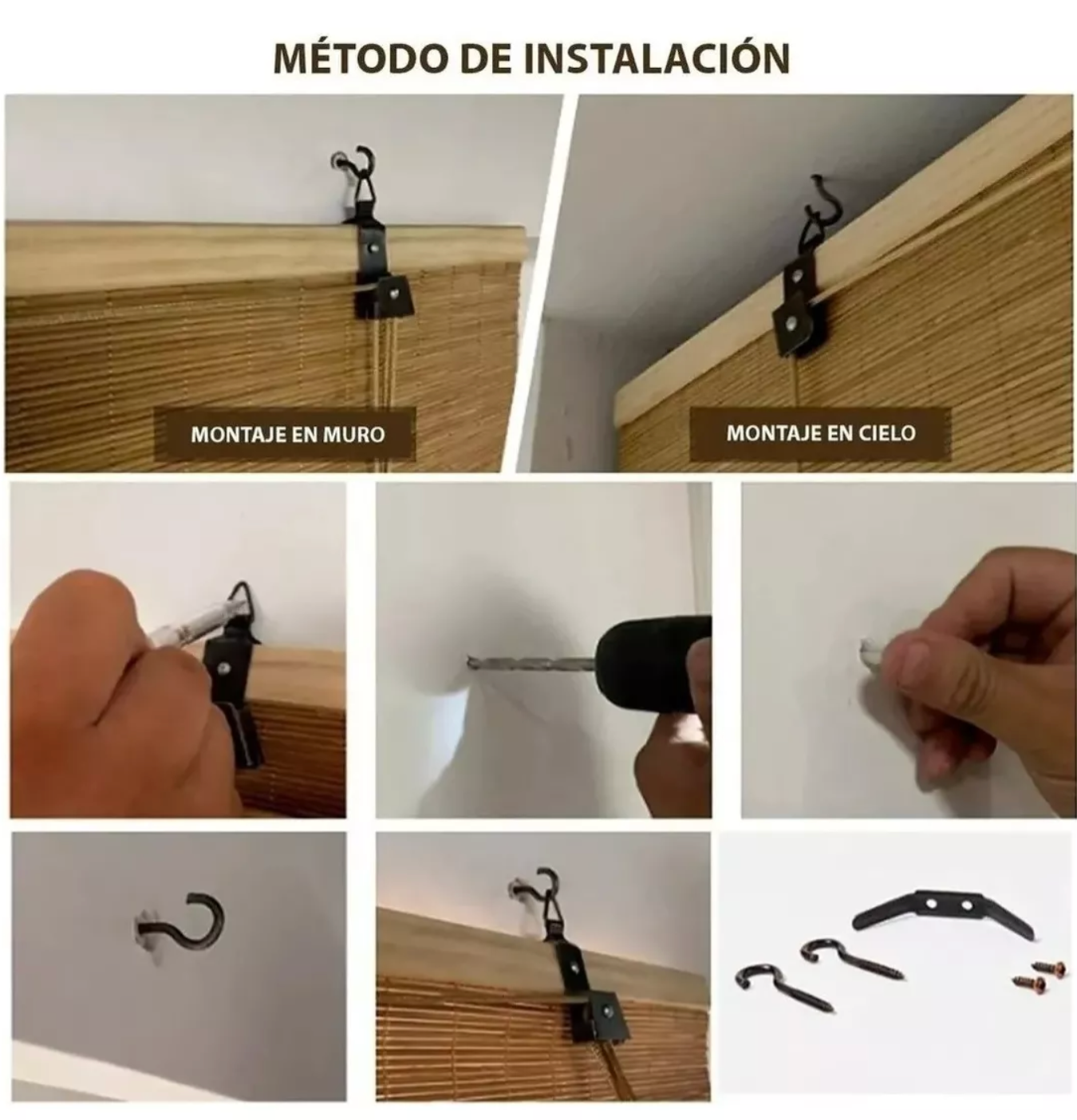 Cortina Bambu Roller Cortinas Bambu Persiana Bambu 150x180cm